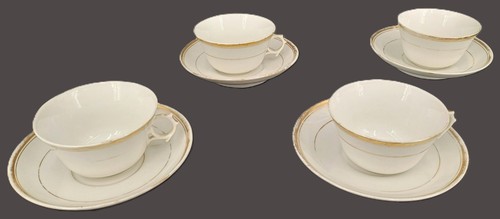 Lot tasses sous - 4,