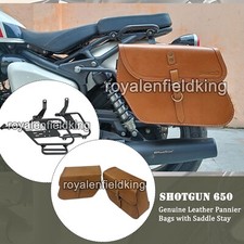 Pour Royal Enfield Fusil 650 Panier Sacs Avec Selle Stay Montage, Fauve Couleur