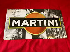 Plaque tole imprimée 51x28.5 cm Martini publicité bar no émaillée Vintage