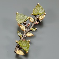 Bijoux broche tourmaline