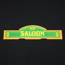 Playmobil western enseigne du saloon 3425 / autocollant abîmé