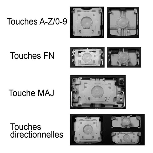 Touche clavier pour - de, lenovo