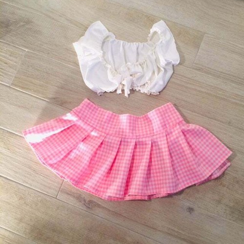 Pink plaid sexy - sexy, set