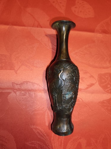 Vase bronze japonais - vase,