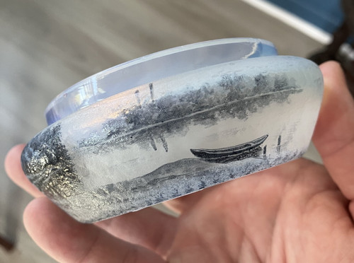 Bas boite verre gravé - boite,