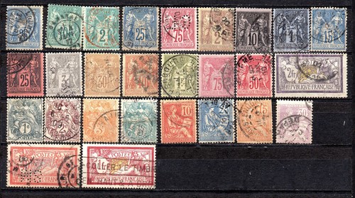 Lot timbres france 1876 à - timbres,