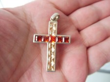 Beau Pendentif Croix, 925