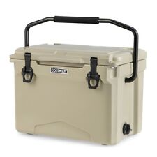 Glacière Isotherme Portable 21 L avec Bouchon de Vidange et Porte-gobelets Glac