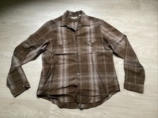 Chemise saharienne BURBERRY taille XL tartan marron très bon état