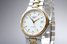 Montre Longines Conquest L619.2 L1.620.3 blanche bicolore automatique pour...