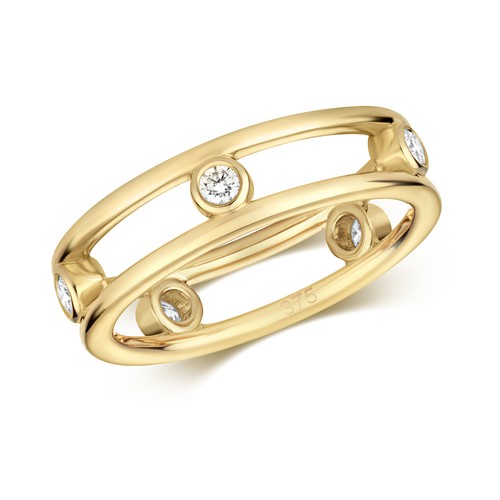 Bague femme jaune k - bague,