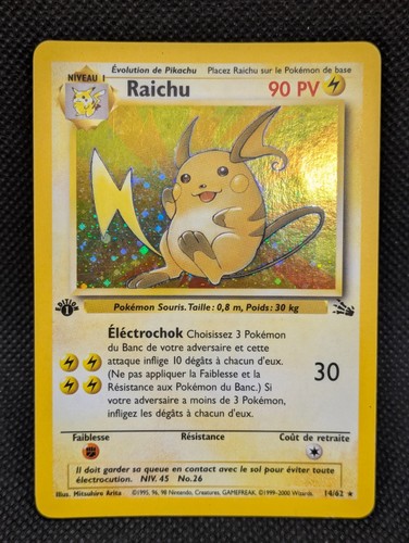 Carte pokemon raichu - carte,
