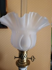 Globe ou Tulipe en verre de lampe à Pétrole ou a Huile 