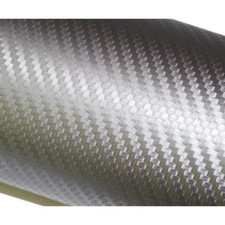 Film carbone 3D gris adhésif  thermoformable 1m x 1m50 + Raclette 3M + Cutter