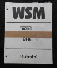 MANUEL D'ATELIER DE RÉPARATION KUBOTA BH65 DE PELLE RÉEL EN PARFAIT ÉTAT