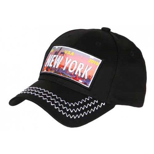 Casquette noire blanche - ny,
