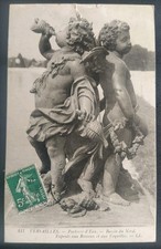 CPA CARTE POSTALE VERSAILLES FONTAINE ANGES PORTEUR D'EAU 1910