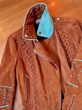 Veste en daim marron