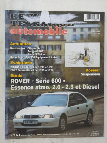 Revue technique rover 600 - revue,