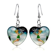 Boucles d'oreilles femme / fille - Bijou Fée Clochette  - Métal rhodié argent