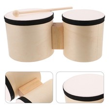  1 ensemble de bongos en bois, tambours à main, instruments de percussion,