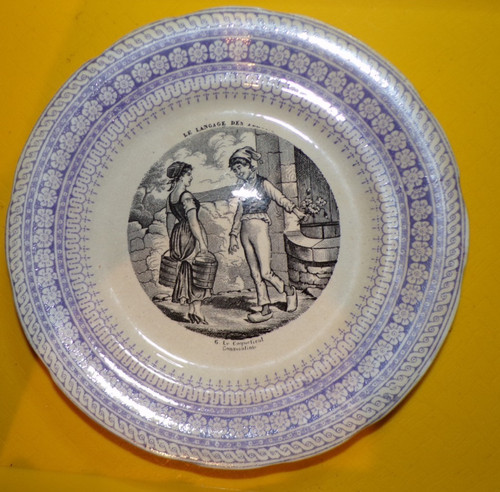 Assiette parlante langage - assiette,