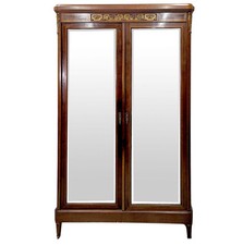 Armoire à glace Napoléon III marquetée 1900