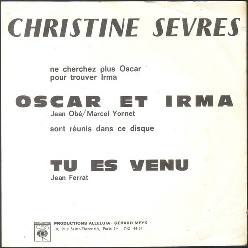 Christine sevres oscar - sevres, irma