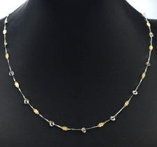 Collier Léger Or Blanc Et
