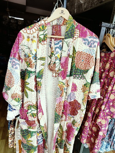 Robe kimono matelassée - , en