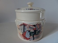 Sucrier Obernai Sarreguemines - Henri Loux - Décor Alsacien