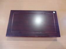 GRAND COFFRET BOIS 42X24CM  VIDE  20  EMPLACEMENTS 88 X 55 MM TRES BON ETAT (3)