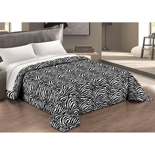 Couvre lit matelassé zebra - couvre-lit,