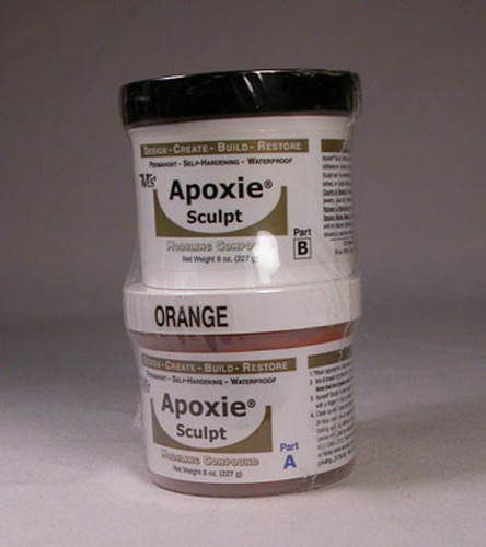 Apoxie sculpt orange color 1 - -,