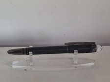 Stylo roller MONTBLANC STARWALKER MIDNIGHT métal noir  finition RUTHENIEE