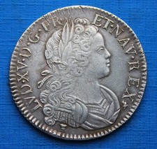 Ecu de France-Navarre, Louis XV - 1718 9 (Rennes)