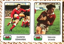 1 Image panini rugby 76 : Gareth Edwards, Trevor Evans N°49