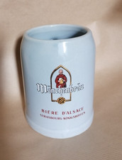 CHOPE à bière d'Alsace MONCHENBRAU Strasbourg-Konigshoffen, 0.25 cl, en grès