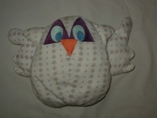 Peluche Doudou Chouette Blanche étoiles 18cm PDOU019