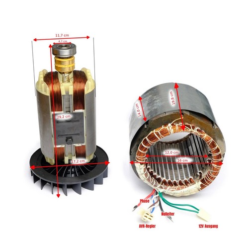 Detec bobine stator - bobine, rotor