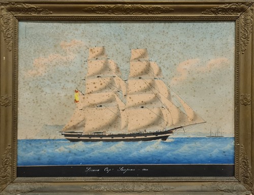 Voilier diana avec - deux, mÂts
