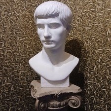 BRUTUS fils de César buste en plâtre taille réelle Moulage du Louvre très ancien