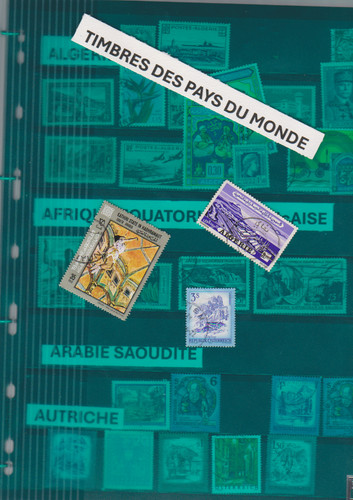 Classeur 340 timbres - 340, classés