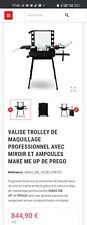 VALISE TROLLEY DE MAQUILLAGE PROFESSIONNEL MAKE ME UP DE PREGO