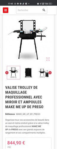 Valise trolley maquillage - valise, de