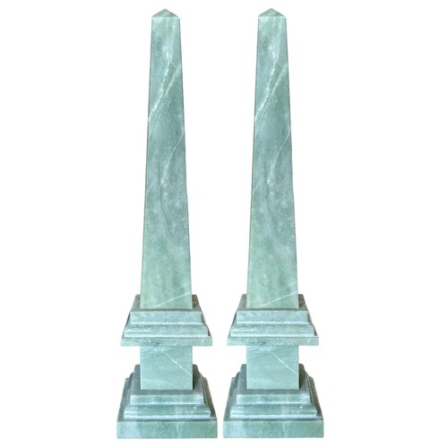 Paire obelisks marbre - paire, de
