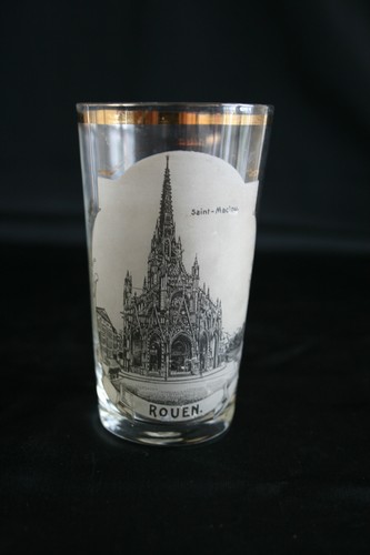 Verre illustré ancien rouen - illustré,