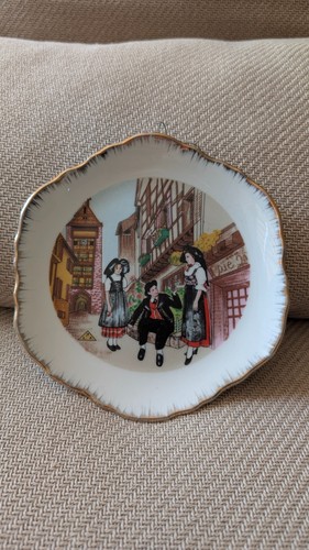 Ancienne assiette céramique - assiette,