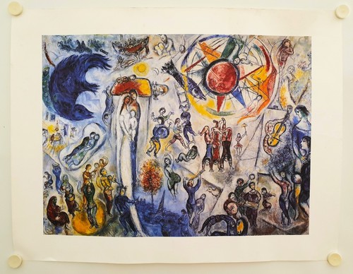 Affiche marc chagall la vie - chagall,