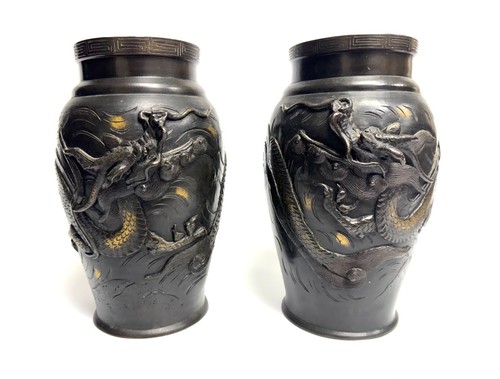 Vietnam 19eme paire de - vietnam, vases